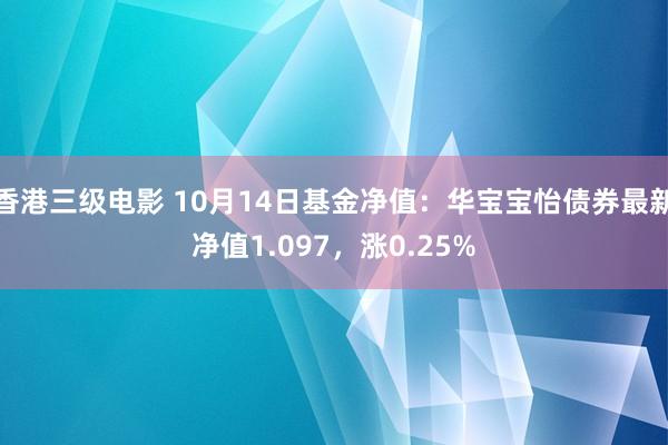 香港三级电影 10月14日基金净值：华宝宝怡债券最新净值1.097，涨0.25%