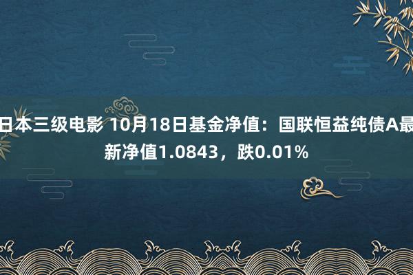 日本三级电影 10月18日基金净值：国联恒益纯债A最新净值1.0843，跌0.01%