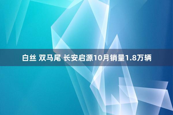 白丝 双马尾 长安启源10月销量1.8万辆