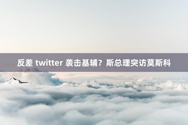 反差 twitter 袭击基辅？斯总理突访莫斯科