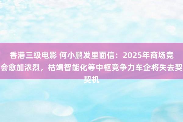 香港三级电影 何小鹏发里面信：2025年商场竞争会愈加浓烈，枯竭智能化等中枢竞争力车企将失去契机