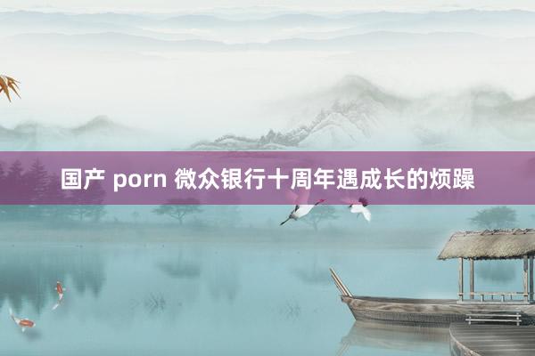 国产 porn 微众银行十周年遇成长的烦躁