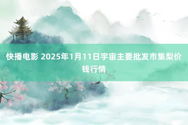 快播电影 2025年1月11日宇宙主要批发市集梨价钱行情